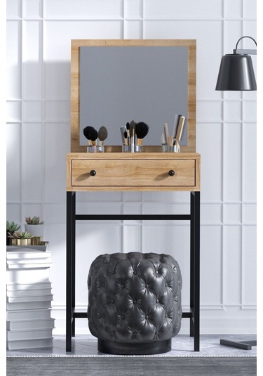 Decormet Mary Mini Makyaj Masası Safir Meşe Safir Meşe
