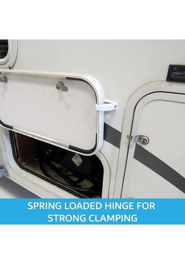 Elmpaly Karavan Bagaj Kapı Tutucu Mandal Siyah 3 Vidalı Aksesuar Siyah