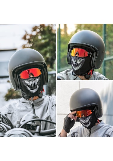 Rockbros Kar Maskesi, Yüz Maskesi, Kış Kar Maskesi, Bisiklet, Siyah