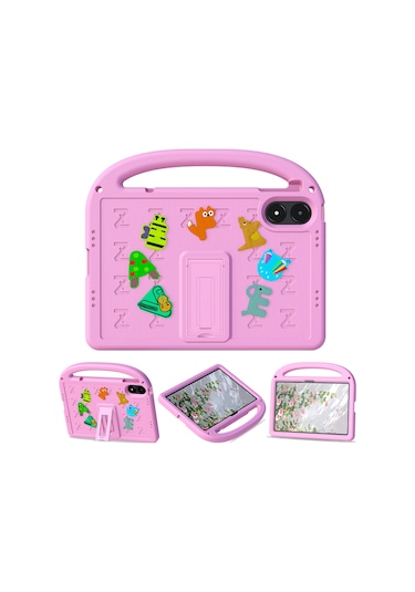 Xiaomi Poco Pad/redmi Pad Pro Kickstand Eva + Pc Kılıfı Omuz Askılı Tablet Kılıfı - Pembe Tablet Kılıfı