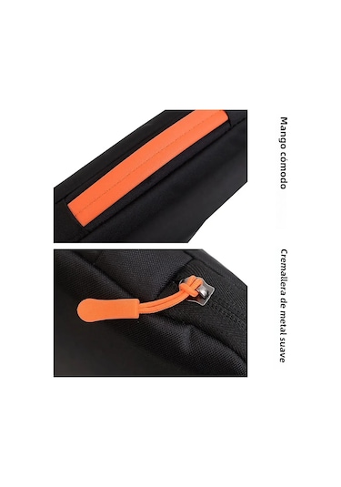 Dizüstü Bilgisayar Çantası 13-15 İnç Darbeye Dayanıklı Koruyucu Kılıf Ultrabook Lenovo Hp Dell Business Style İle Uyumlu Siyah,15-16 İnç Diğer