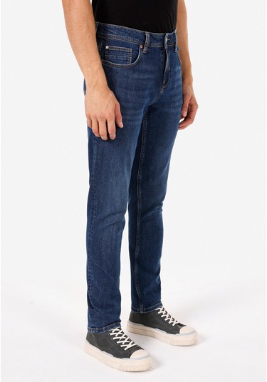 Colins Straight Fit Erkek İndigo Jean Pantolon Cl1071313 Q1.v1 Dn43813 Denim