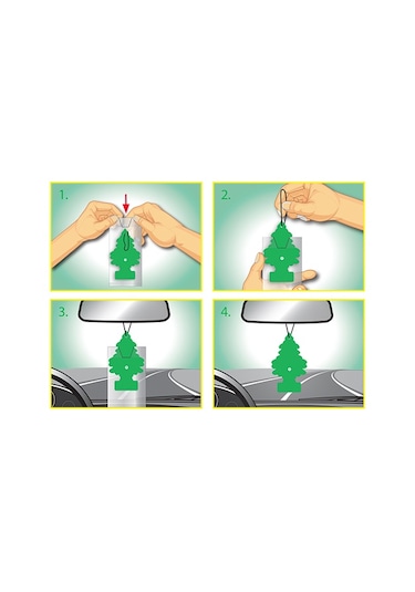 Little Trees Kağıt Koku Pina Colada 4 Adet Oto Kokusu