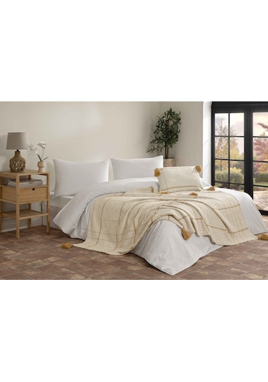 Linens Coze Kırlent Kılıfı 40x60 Cm Hardal Hardal