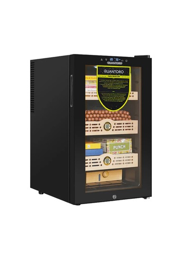 Quantoro Qcc-10 Elektronik Nemlendirme & Soğutmalı Siyah Puro Dolabı - Qtr-003