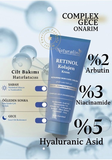 Naturaline Onarıcı Retinol Kolajen Krem 100 ML
