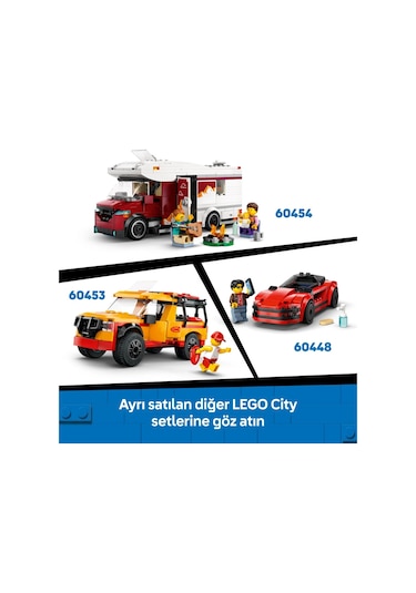 LEGO® City 4x4 Arazi Dağ Arabası 60447 - 6 Yaş ve Üzeri Çocuklar için Yaratıcı Oyuncak Yapım Seti (221 Parça)