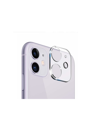 Apple Uyumlu iPhone 11 6.1Inch Full Tempered Kamera Koruyucu Kırılmaz Cam