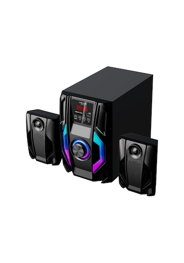 Mikado MD-415BT 2+1 20 W Multimedya FM/BT/SD/USB Speaker Hoparlör Siyah