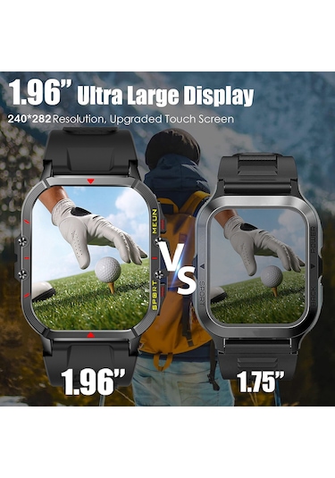 Tenfowee"t21 Akıllı Spor Saati 1.96'' Büyük Ekran Ip68