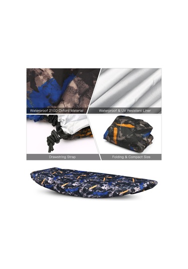 Teltree Oxford Kano Koruması Siyah 3.6m - 2.6-3.0m Kano Uyumlu, 210d Malzeme İle Dayanıklı Koruma - Mh201118-a