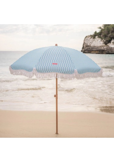 Flamingueo Caramel Plaj Ve Bahçe Şemsiyesi Mavi Mavi
