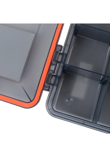 Jeehugo Büyük Boy Kırmızı Balık Tutma Araç Kutusu - Ayarlanabilir Bölmeler, Su Geçirmez, Şeffaf Kapaklı Dayanıklı Pp Malzeme