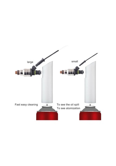 Otomatik Yakıt Enjektör Memesi Yıkama Temizleyici Adaptörü Dıy Temizleme Aracı Evrensel Araç Kiti Seti Evrensel