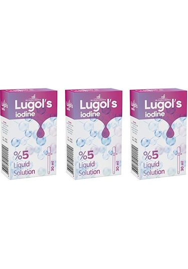 Lugol's Solution Iyot %5 Damla 3 x 30 ML