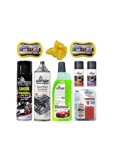 Süt Silikon Lastik Parlatıcı Motor Klima Temizleyici Bez Ebrayn