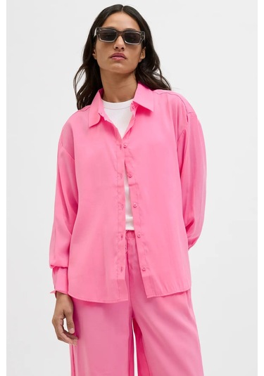 Jjxx Kadın Jxfıe Rahat Kesim Uzun Kollu Gömlek 12270927 Pembe Pembe