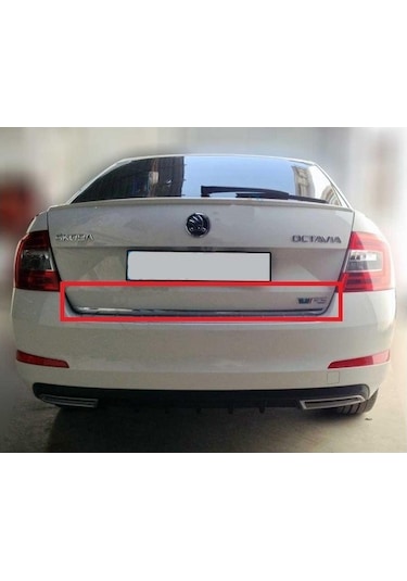 Skoda Octavia Krom Bagaj Alt Çıta 2013-2019 Paslanmaz Çelik N11.4788