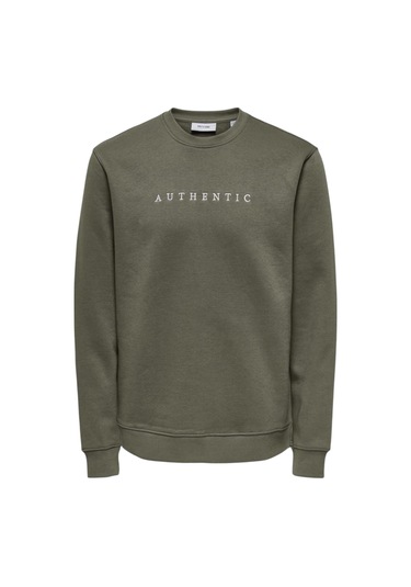 Only Erkek Sweatshirt .22030625 Açık Kahve