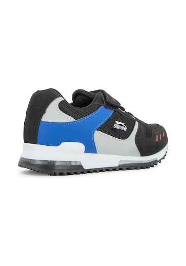 Slazenger Edmond Ktn Çocuk Cırt Cırtlı Siyah Sneaker Siyah