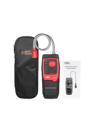 Hallow Smart Sensor Taşınabilir Propan Metan Ve Doğal Gaz Kaçak Dedektörü Siyah