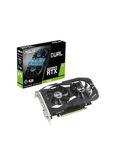 Asus NVIDIA Dual Geforce RTX 3050 OC Edition DUAL-RTX3050-O6G 6 GB GDDR6 96 Bit Ekran Kartı