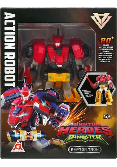 Quantum Heroes Dinoster Aksiyon Robot Raptor Tron Cicciobello
