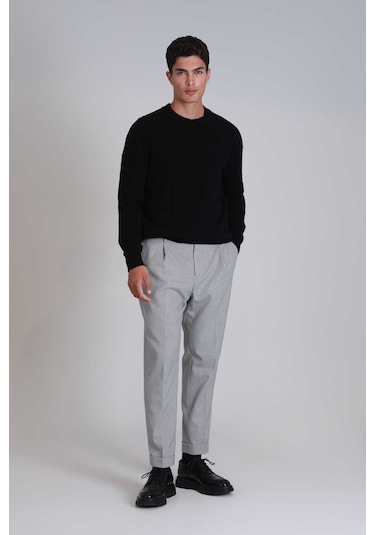 Lufian Erkek Kazak 112090139 Siyah Siyah