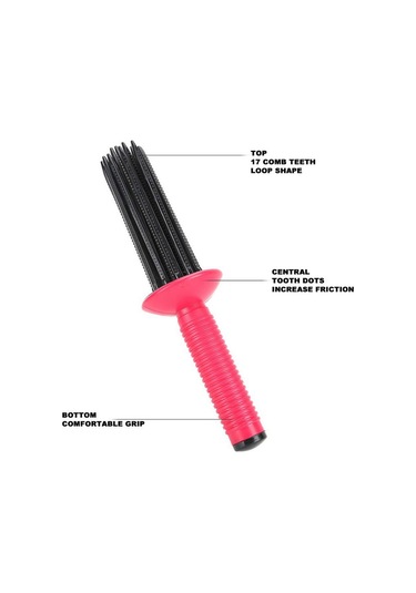 Xurunkeji Sıcak Hava Kıvırıcı Tarak Sıcak Hava Şekillendirici Fırça Saç Kıvırma Rulosu Tarak Hava Hacimli Tarak Saç Şekillendirici Rulosu Kıvırma Fırçası