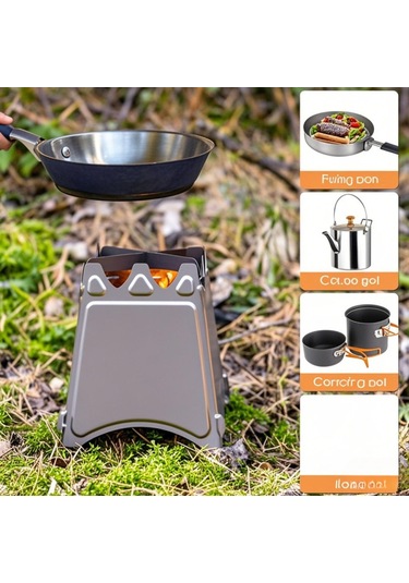 Vkemall Aomiun Ws009s Paslanmaz Çelik Küçük Kart Yuvalı Soba. Gümüş