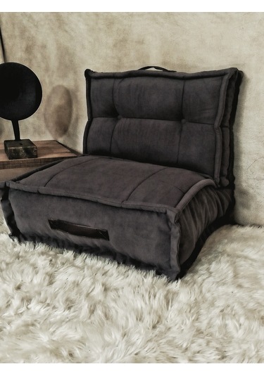 Colormix Seva, Sirtli Oturma Minderi, Minder, Bahçe Minderi ,oturma Odasi Minderi, Kalorifer Önü, Yer Minderi Antrasit