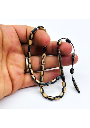 Tesbih Pasajı Bilek Boy Mavi Kapsül Kesim Gaffur Ağacı Tesbih