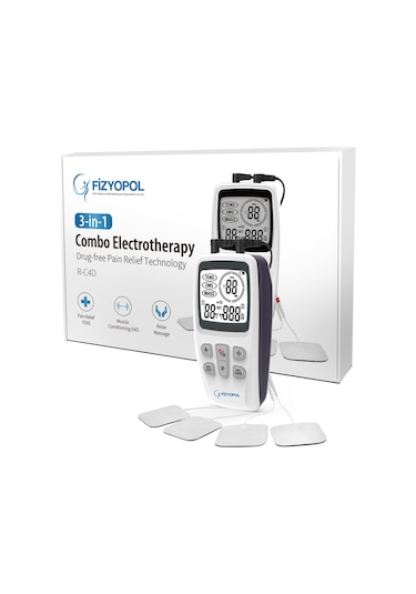 Fizyopol R-C4D 2 Kanallı Dijital Tens Ems Masaj Cihazı