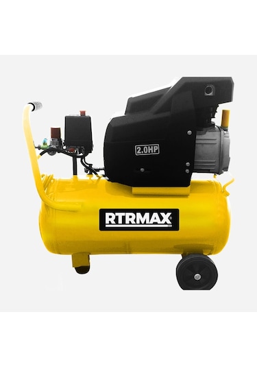 Rtrmax RTM724 2 Hp 8 Bar 24 LT Yağlı Hava Kompresörü Sarı
