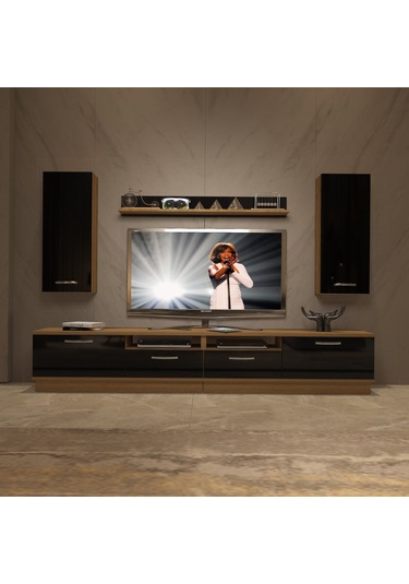 Decoraktiv Trendstyle 5220d Mdf Tv Ünitesi Tv Sehpası Pera - Siyah