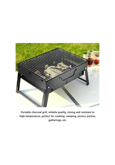 Prestigegoods Kampı Piknik Kömür Izgara 13.8x10.6x7.9in Çok Renkli Çok Renkli