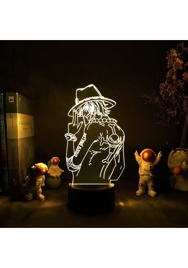 Wealthglow Clyartps - Akrilik 3d Anime Lamba Anime Tek Işık Parçası O4kp94 Siyah