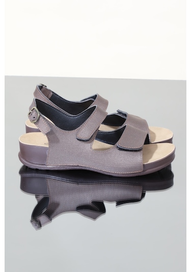 Konfores 1106-Olıva Tam Anatomik Bayan Sandalet Bakır