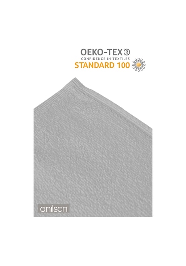 6'lı Gri-beyaz El Havlusu - 50x90 Cm, 225 Gr, %100 Pamuk, Spa Ve Otel Havlusu Beyaz - Gri