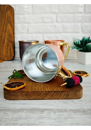 Modabakir Kupa Bardak Bakır Premium Metalik