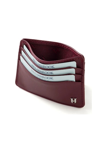 Drew Erkek Deri İnce Tasarım Kartlık Bordo