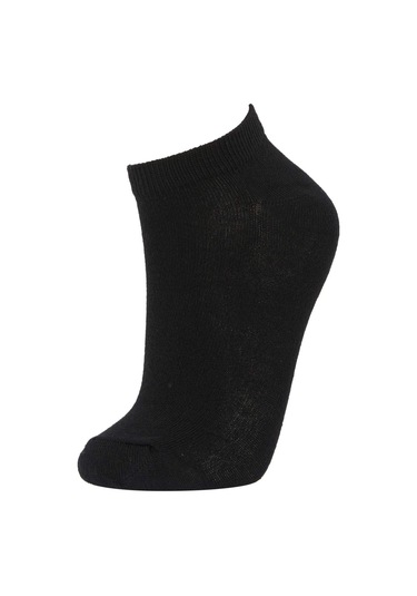 Defacto Kadın Pamuklu 3'lü Kısa Çorap T7370AZNSBK23 Siyah