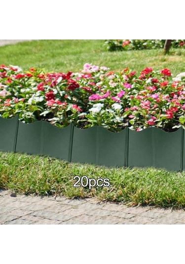 Trendooze 20x Bahçe Kenar Bordürü, Yatak Kenarı Dekoratif, Modern Tasarım
