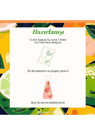 Mim and More Lime Ice Tea Pack 20 G