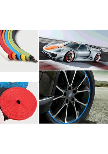 Suofeng 8 Metre Yeşil Tekerlek Kaplama Protektörü - Tpe Malzeme, Soğuk Isı Dayanıklı, Çizik Korumalı, Dıy Araba Dekorasyonu