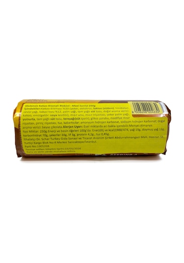 Schar Maxi Sorrisi 250g Glutensiz Kakao Kremalı Bisküvi