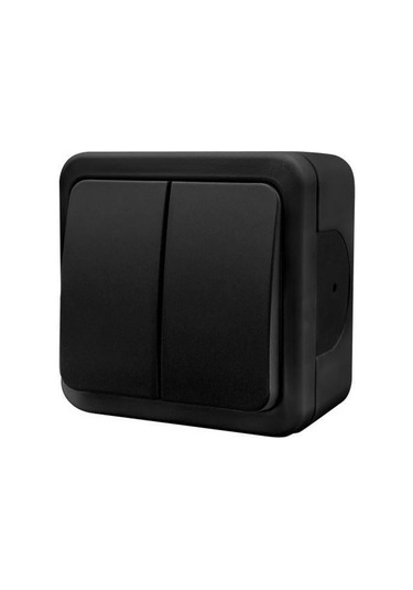 Multima Siyah Sıva Üstü Komütatör