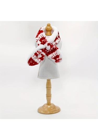 Elmpaly Kırmızı M Boy Sıcak Pluş Köpek Atkı Kazak Yelek Kışlık