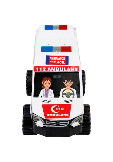 Can Oyuncak Plastik Ambulans Beyaz