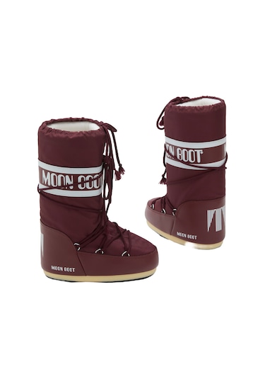 D013 Burgundy Bot Kar Kadın 80d1400440 Moon Boot Icon Nylon 35-41 Bordo